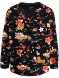 Just Don graphic-print hooded jacket