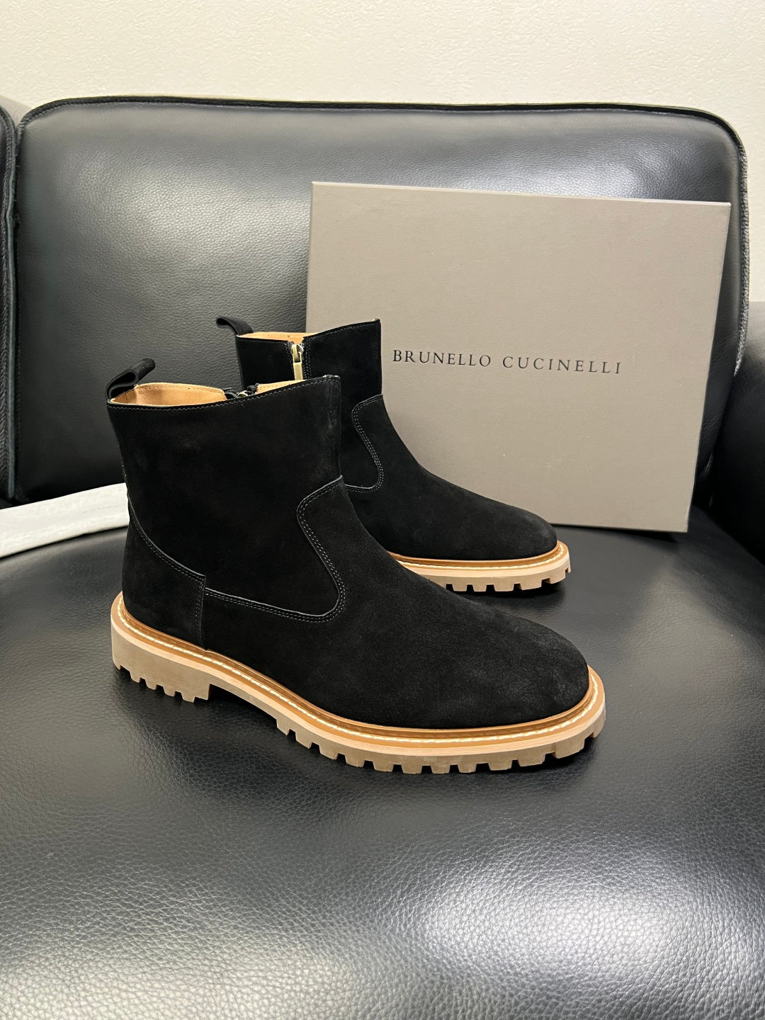 2025SS Suede ankle boots