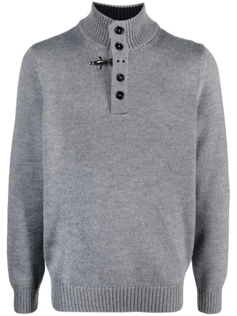 Fay mock-neck wool sweater