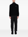 BOSS logo-appliqué half-zip jumper