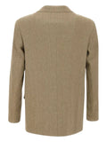 Golden Goose herringbone notched-lapel blazer