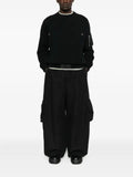 sacai button-fastening zip-pocket sweater