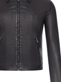 Gucci zip-up leather jacket