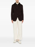 Eleventy hooded single-breasted jacket