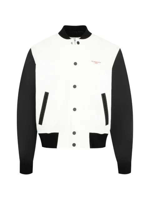 Givenchy bi-material blouson with photographic negative print