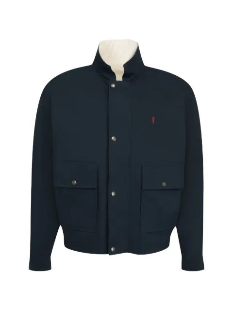 Saint Laurent Cassandre reversible cotton jacket