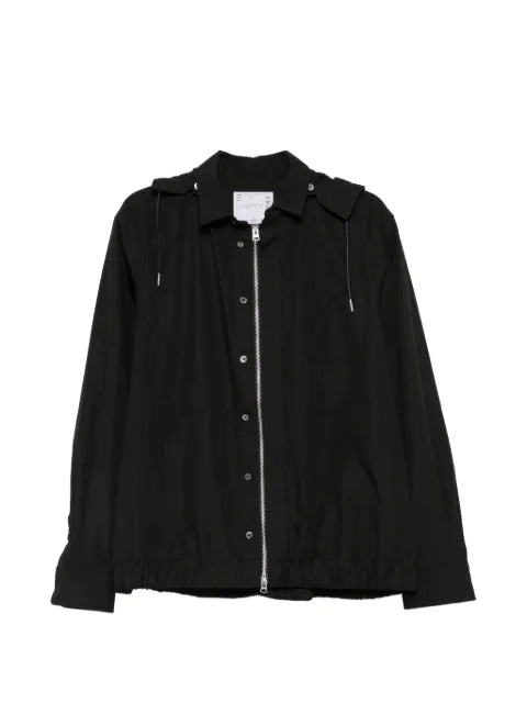 sacai hooded zip-up lightweight jacket