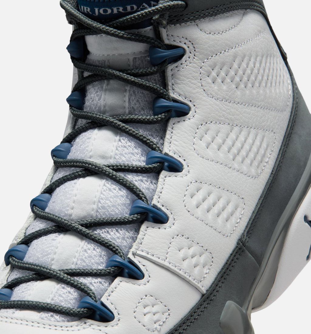 Air Jordan 9 Retro Men's Lifestyle Shoe - White/French Blue/Flint Grey