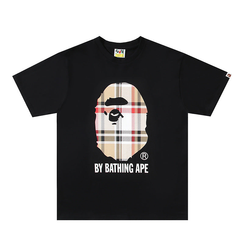 2026 New BAPE Ape Head Graphic Tee Loose Couple Short Sleeve T-Shirt