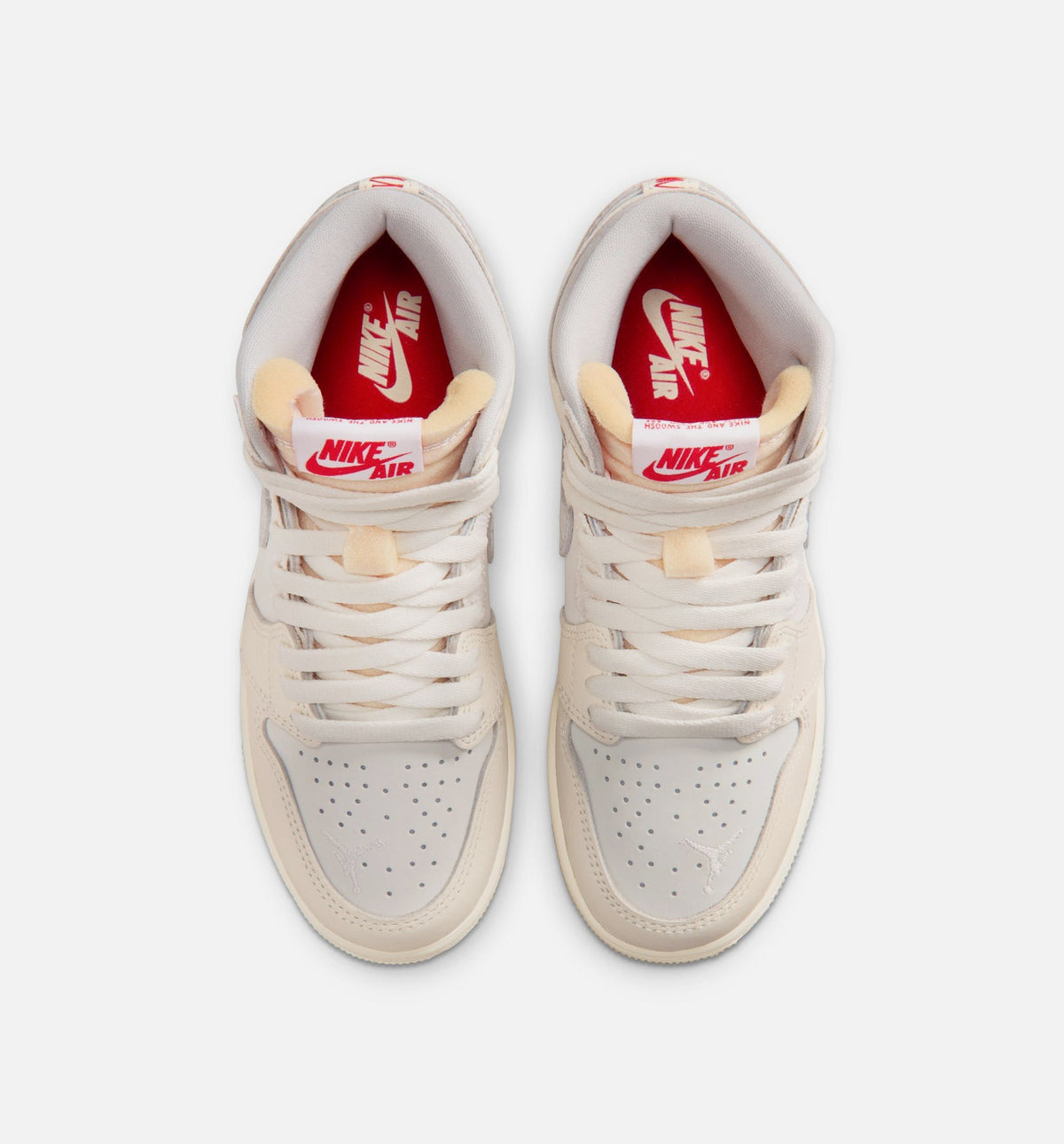 Air Jordan 1 Retro High OG Sail Grade School Lifestyle Shoe - Sail/University Red/Pale Ivory/Coconut Milk/Phantom