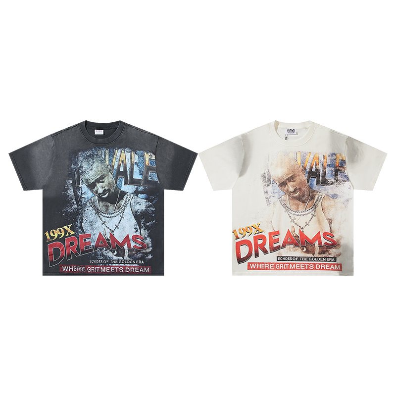 VALE USA Golden Era Washed Graphic T-Shirt
