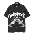 Godspeed Out of Many One Washed Black Graphic T-Shirt