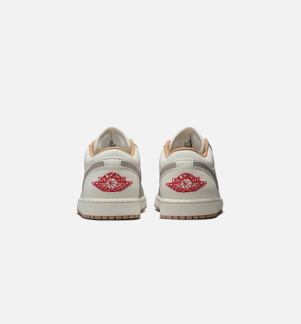 Air Jordan 1 Low Sail Fire Red Men's Shoes