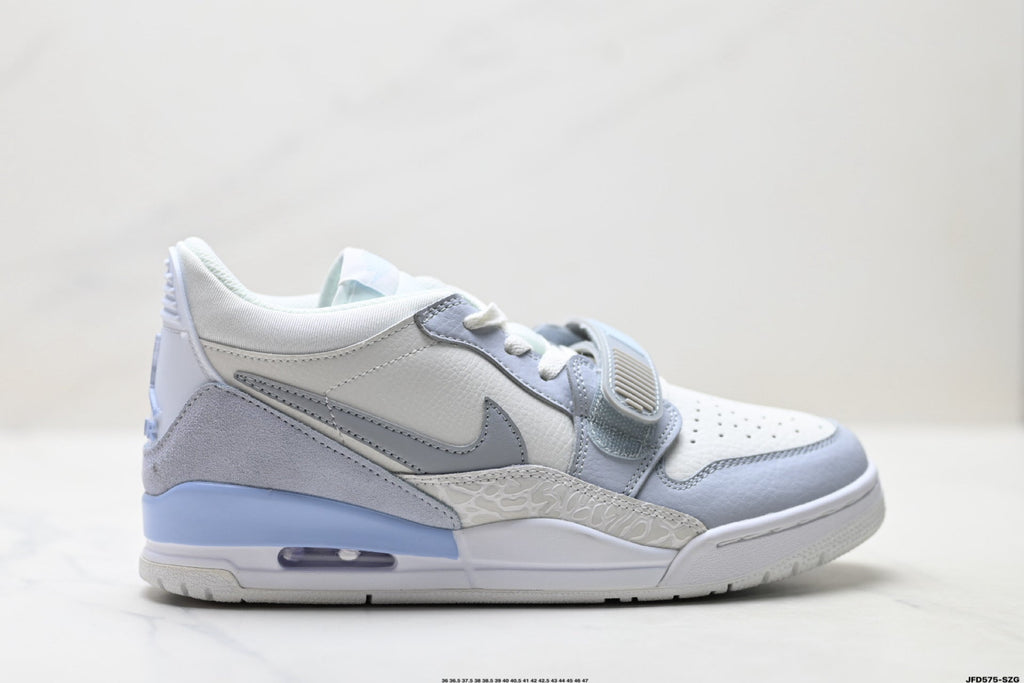 Jordan Legacy 312 Low White Wolf Grey Ice Blue Sneakers