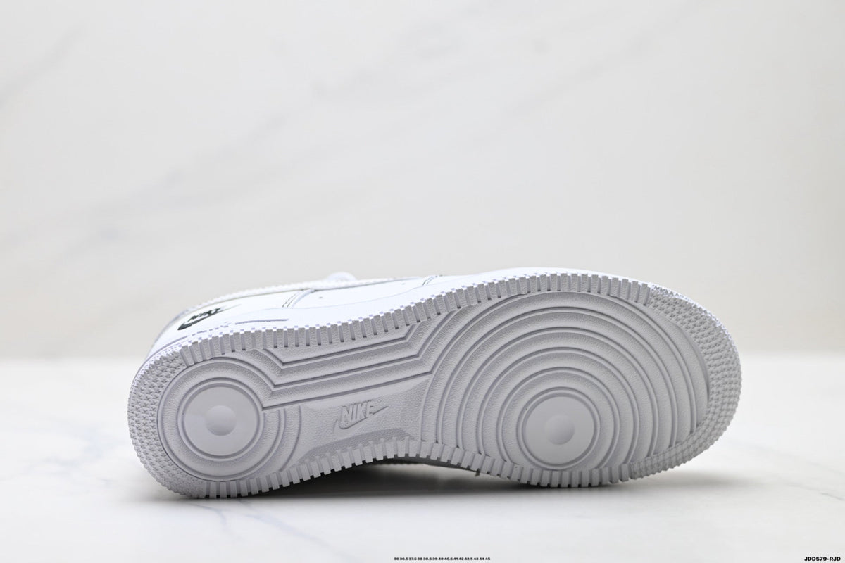 Nike Air Force 1 Low White Snake Print Unisex Sneakers Style 13