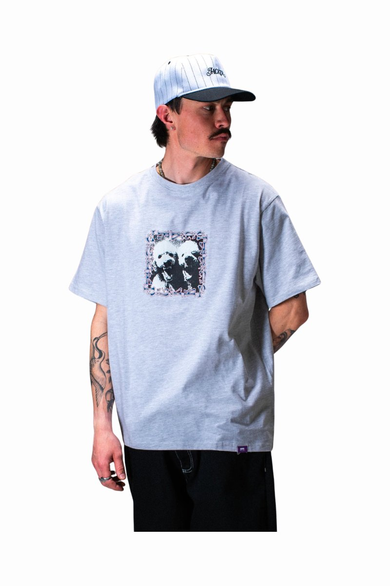 JACKER POODLE PALS T-SHIRT Grey