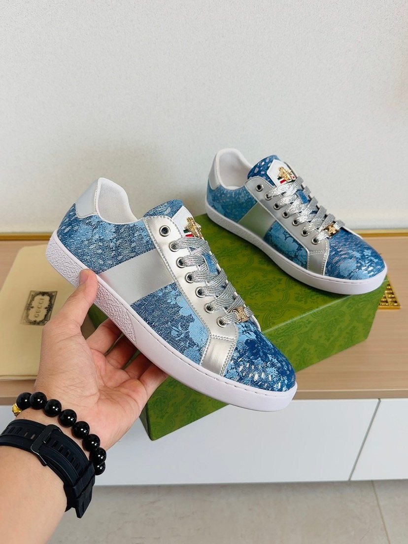 Gucci Men's Patterned Low-Top Sneakers